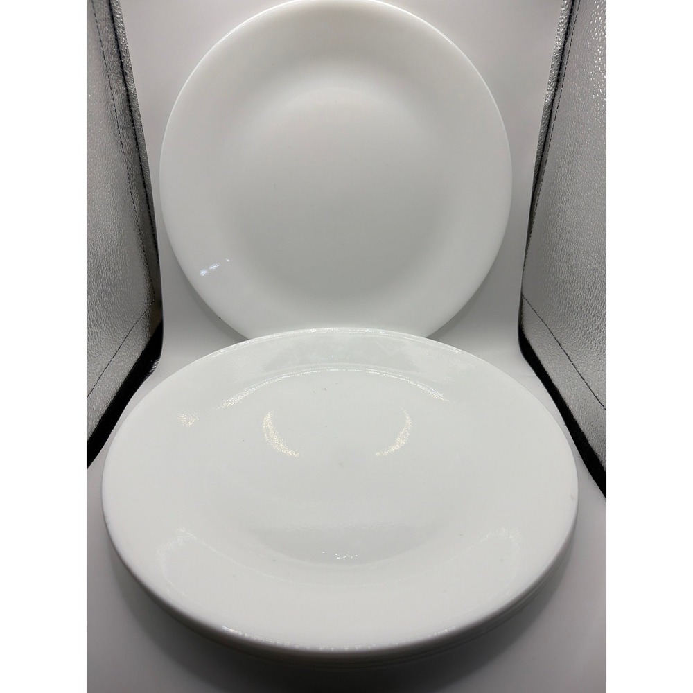 5 Corelle Vitrelle Winter Frost White 10 1/4" Dinner‎ Plates Corning